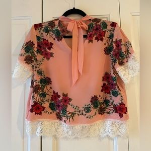 Sandro Floral Top